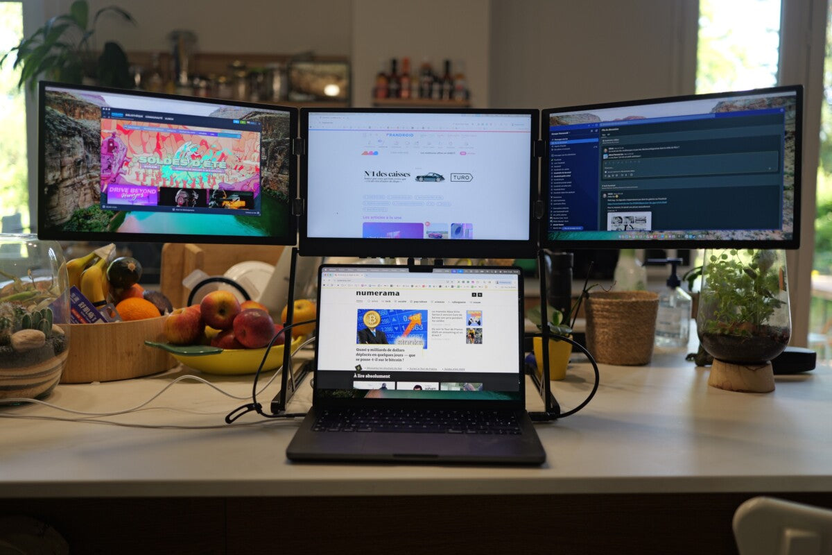 Frandroid Reviews the Triple Aero Pro Max: Three Screens to Triple Your Productivity