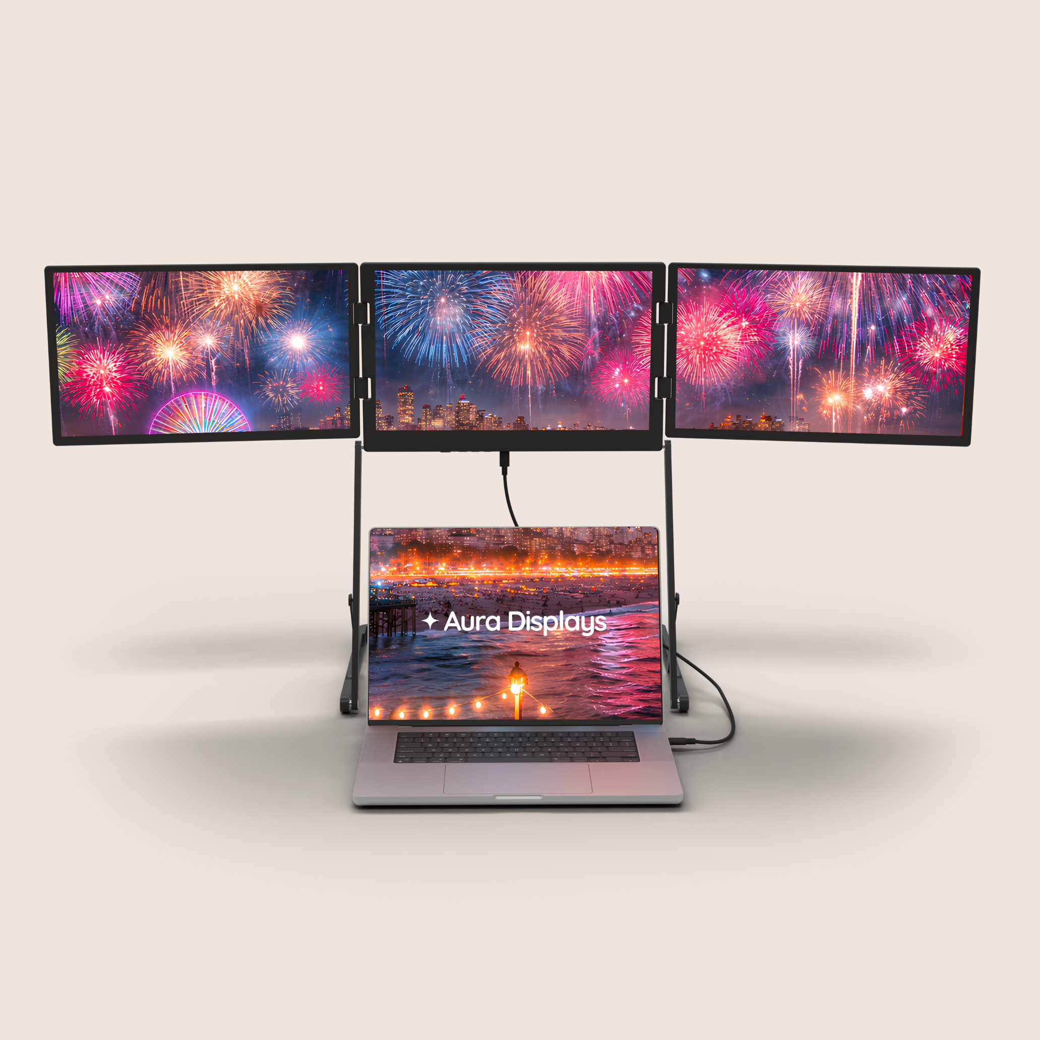 Aura Wallpaper - 2026 Fireworks (Full HD)