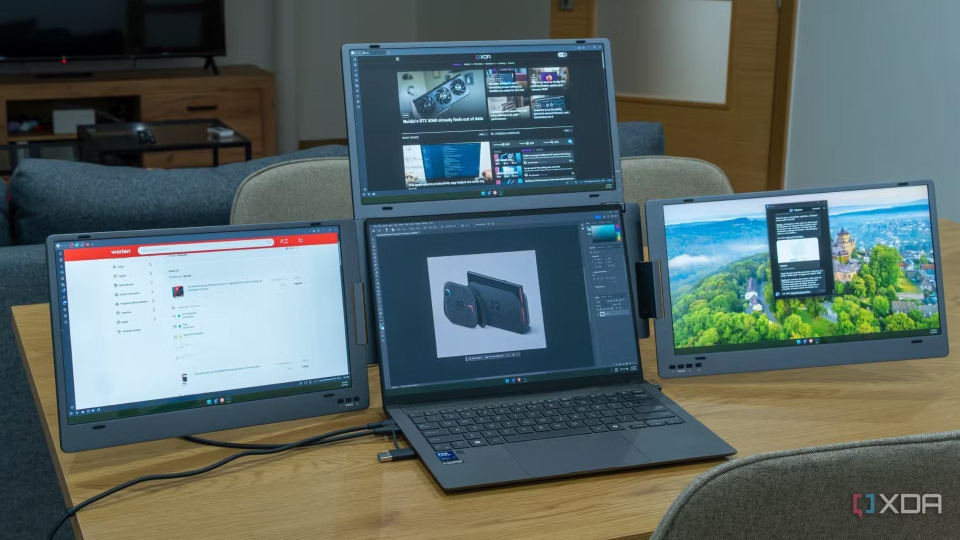 XDA on the Triple Boost 14" Pro: I've never been more productive on my laptop, and it's thanks to this triple portable monitor