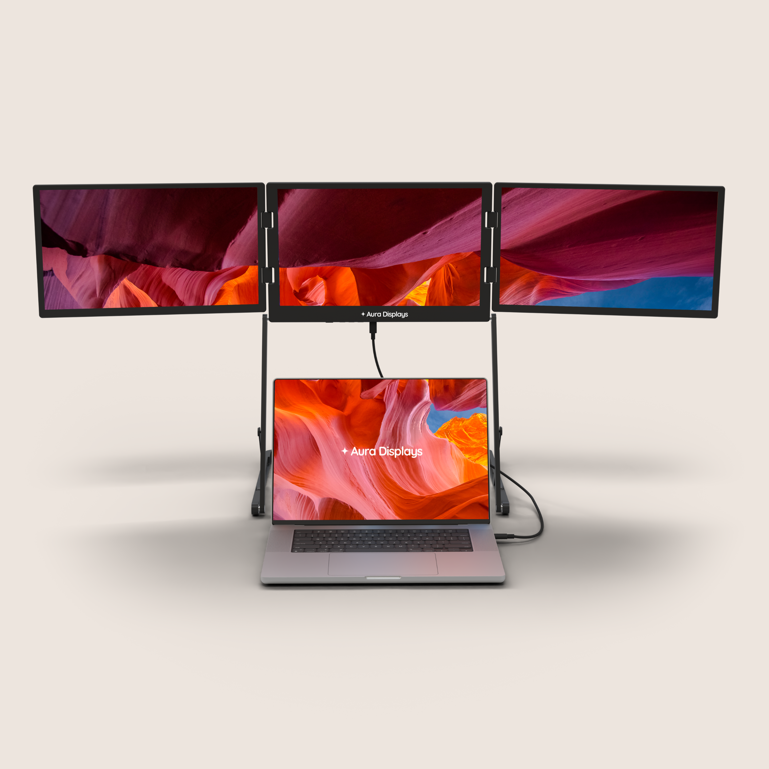 Monitor In Store Best Triple Portable Monitors for laptops – Aura