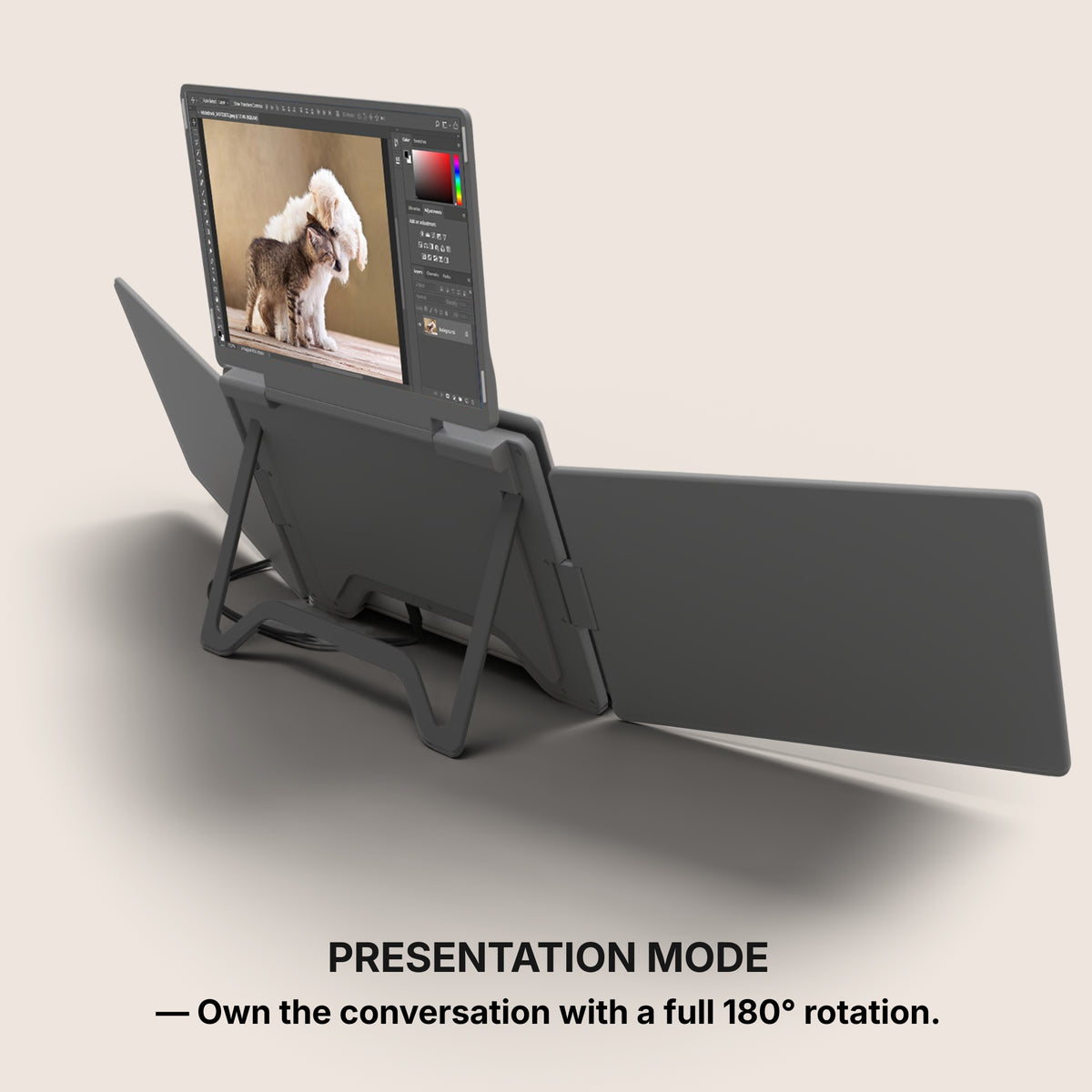 Triple Portable Monitor | Immersive Cockpit-Style Display – Aura