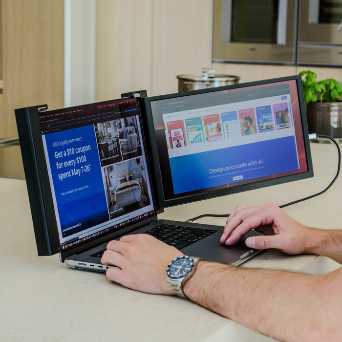 Monitor Usb Enabled Single USB-C Monitor for Laptops – Plug & Play | Aura Displays
