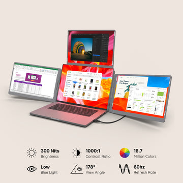 Best Triple Portable Monitors for laptops – Aura