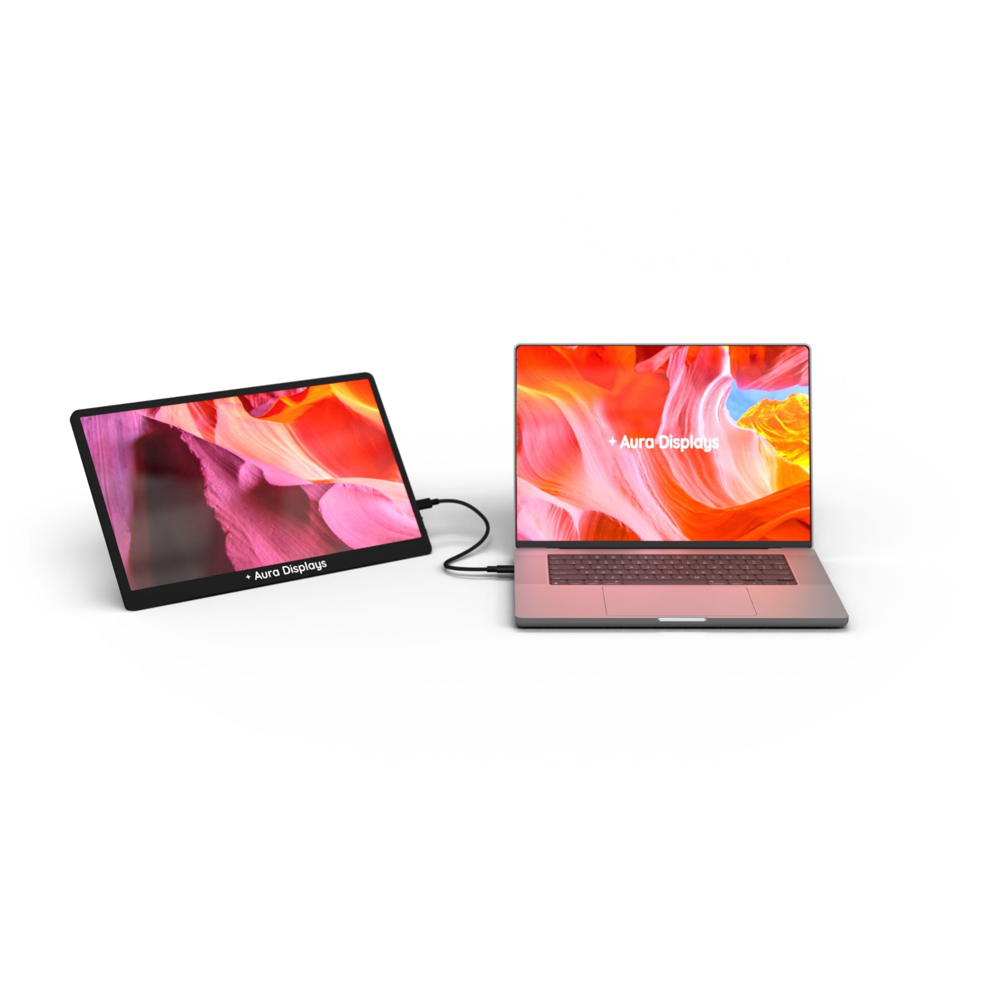 Single 15.6″ USB‑C Monitor Extender for Laptop | Aura Displays