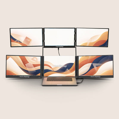 Aura Wallpaper - Back to School Waves - mockup produit